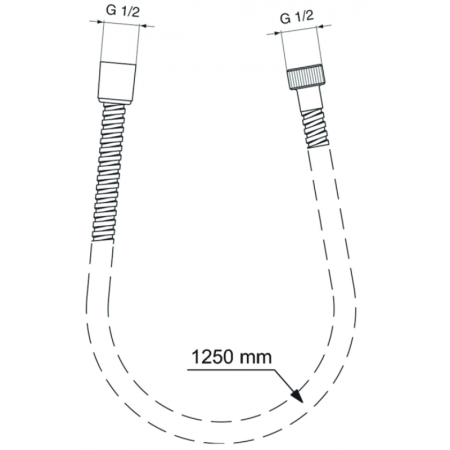 душевой шланг 125 см ideal standard idealrain bf125aa