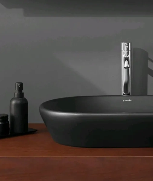 раковина duravit d-neo 2371401370 накладная ø40 см, без перелива, антрацит матовый