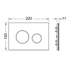 лицевая панель tece teceloop modular 9240678 стекло, кофейная