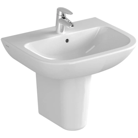 раковина подвесная vitra s20 55см, 5502b003-0001, цвет белый