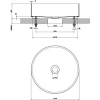раковина gessi gessi316 54601#726 накладная, ø40 см, цвет warm bronze brushed pvd