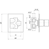 переключатель на 4 положения migliore kvant ml.kvt-2728.cr