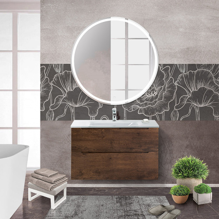 тумба под раковину belbagno etna-h60 90 etna-h60-900-2c-so-rw-p подвесная, цвет rovere moro