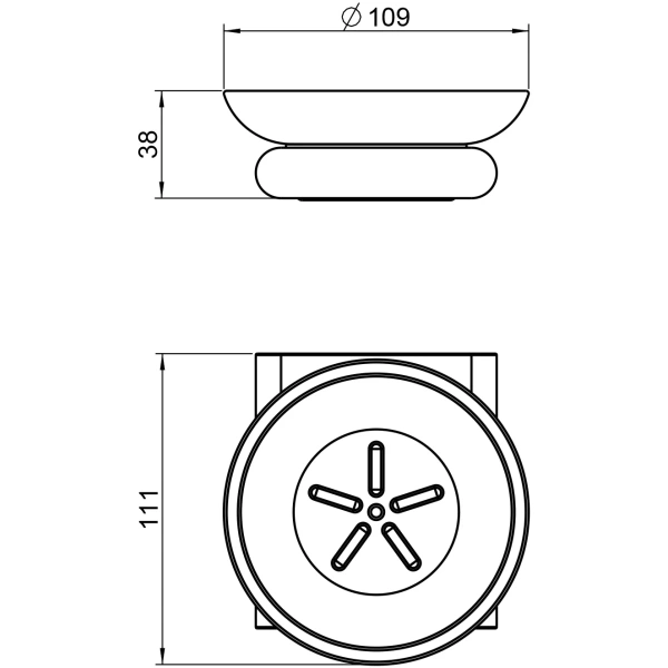 Мыльница Timo Luiro 18421/17 золото матовое