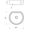 раковина накладная ravak moon 1c xjn01300001