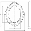 Зеркало Migliore CDB 105х85 24963 Золото сусальное