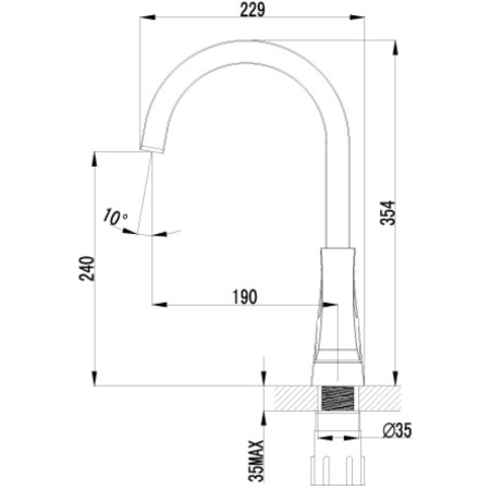 смеситель для кухни lemark unit lm4555c