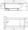 акриловая ванна ideal standard connect air e106401 170х75 см