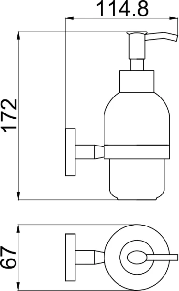 Дозатор для мыла Allen Brau Priority 6.31006-00 хром