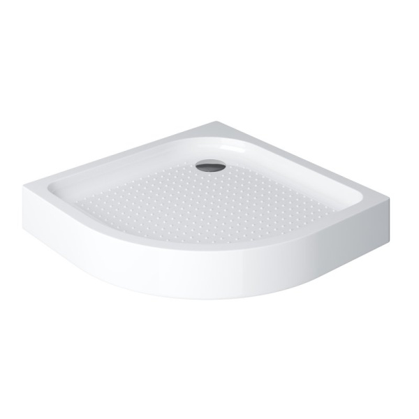 душевой поддон 95x95 см belbagno tray tray-bb-r-95-550-15-w с антискользящим покрытием, цвет белый