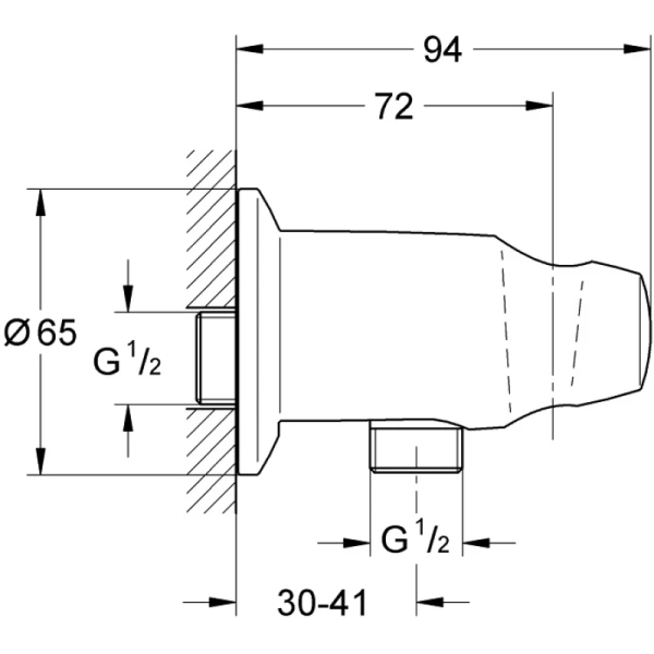 подключение для душевого шланга grohe movario 28406000