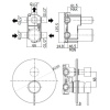 смеситель для ванны paffoni light lig019hg