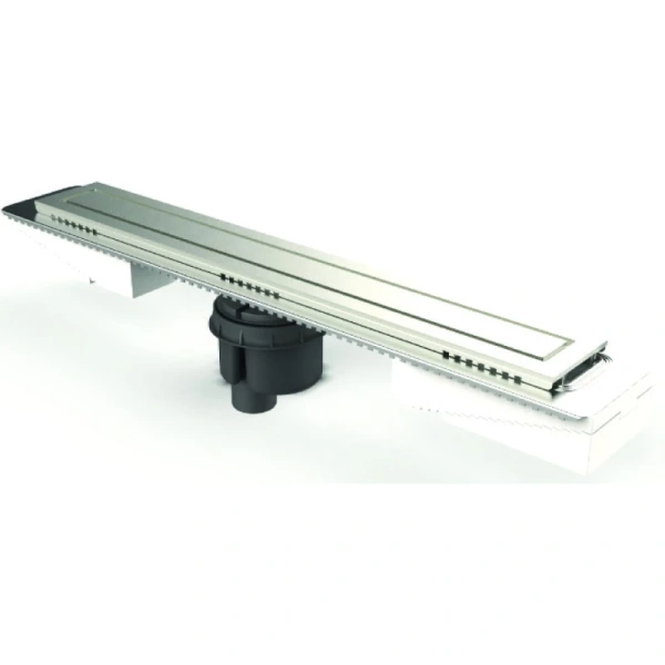 душевой трап (лоток) berges top stark 091051 80 см, с решеткой, щелевой, хром