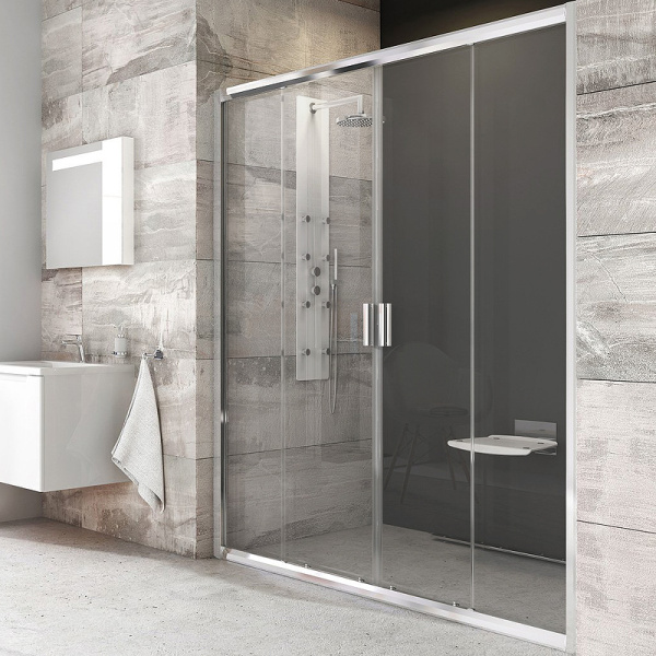 душевая дверь ravak blix bldp4-200 0yvk0c00zh профиль блестящий стекло графит