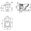 комплект подвесной унитаз t471701 + t453101 + система инсталляции r020467 ideal standard prosys i.life a i001701