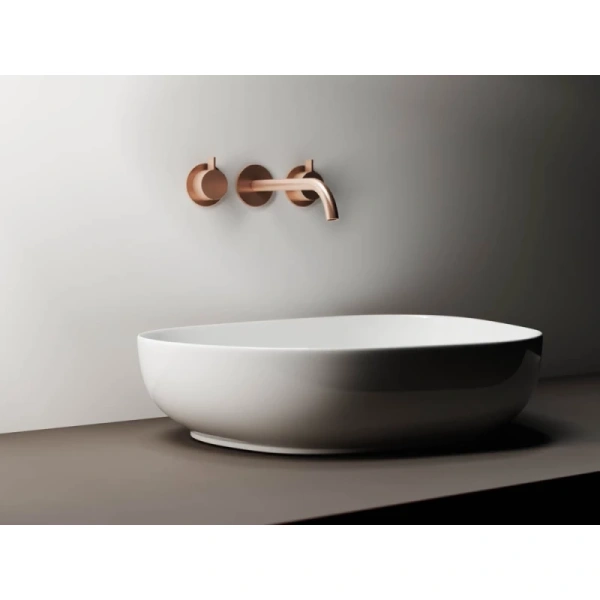 раковина ceramicanova element cn5003 накладная, 55x40 см, белая