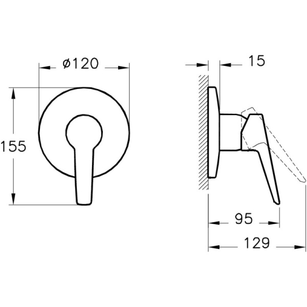 гигиенический душ vitra hygienic a49271exp со смесителем цвет хром