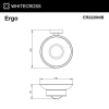 мыльница whitecross ergo er2220nib настенная, брашированный никель