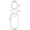 дозатор для жидкого мыла wasserkraft berkel k-4999 цвет хром