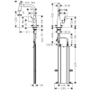 смеситель для кухни hansgrohe metris m71 73800000