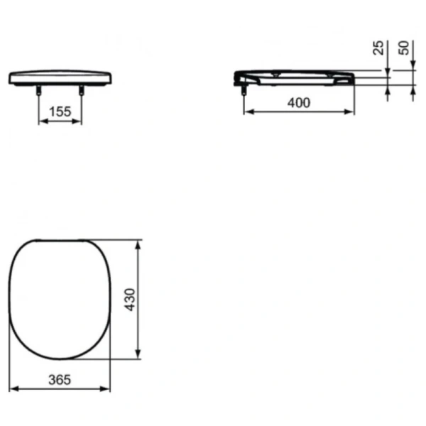 унитаз подвесной ideal standard connect w941102 с сиденьем микролифт, цвет белый