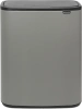мусорное ведро brabantia bo touch bin 223129 60 л, серое