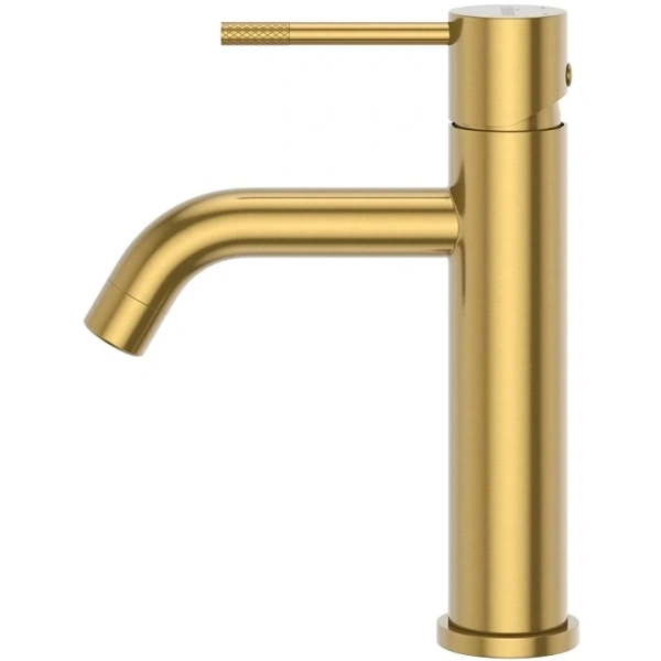 смеситель для раковины cezares relax relax-ls1-boro с донным клапаном, золотой матовый