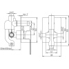 смеситель для душа paini dax 84cr6911r цвет хром