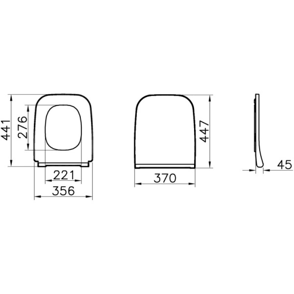 сиденье для унитаза vitra shift 191-003-009 белое с микролифтом