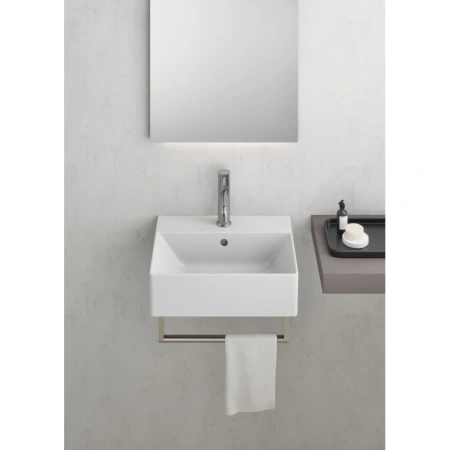 раковина gsi kube x 9485111 подвесная, 45x35 см, bianco lucido (белый глянец)
