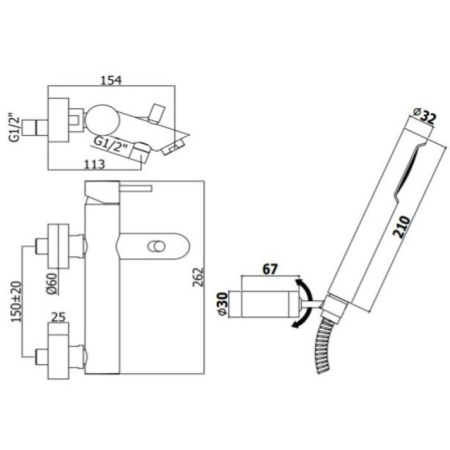 смеситель для ванны paffoni light lig023hg золото медовое