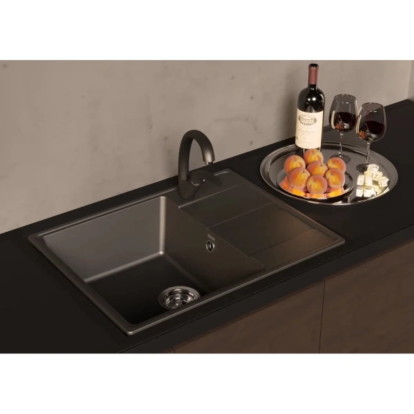 смеситель для кухни ulgran бетон uq-007-05