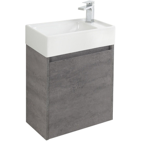 тумба под раковину belbagno kraft mini 50 r kraft mini-500/260-1a-so-cg-r подвесная cemento grigio