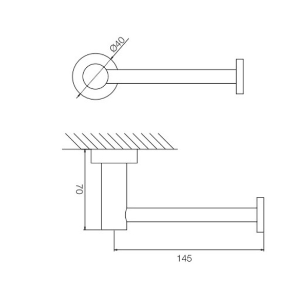 Держатель туалетной бумаги Fima Carlo Frattini Rotola F6005/1NS черный матовый