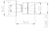 боковой душ bossini cubic-mas i00141.030 цвет хром