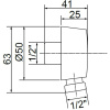 подключение для душевого шланга migliore ricambi ml.ric-30.254.ra