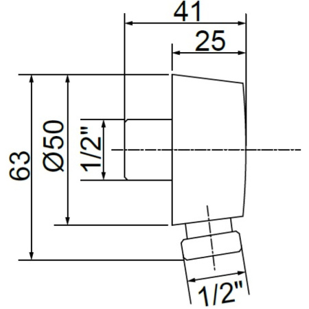 подключение для душевого шланга migliore ricambi ml.ric-30.254.ra