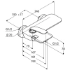 смеситель для ванны с душем kludi balance 524459175