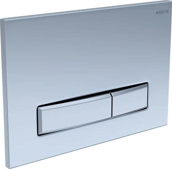 клавиша для инсталляции aquatek slim kdi-0000027 для унитаза, абс-пластик, никель