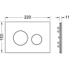 лицевая панель tece teceloop modular 9240679 стекло рубиновый alape