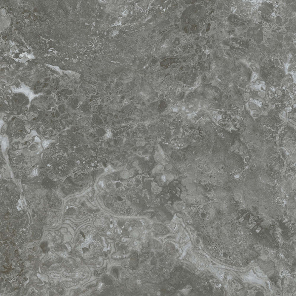 Керамогранит Kerama Marazzi Риальто Нобиле серый тёмный лаппатированный обрезной SG649122R 60х60 см