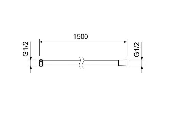 душевой шланг aquatek aq2105bgm цвет оружейная сталь