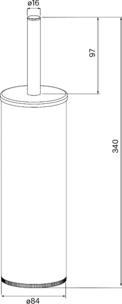 Ёршик для унитаза Iddis BRUWT0i47 белый