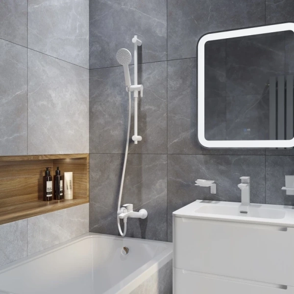 шланг для душа iddis optima home oph12wli19 120 см, белый матовый