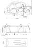 акриловая ванна 1marka diana 170х105 r, 01ди1710п / 01713 без гидромассажа