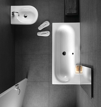 раковина полувстраиваемая hatria daytime y0yq01 110х50 см, цвет, белая