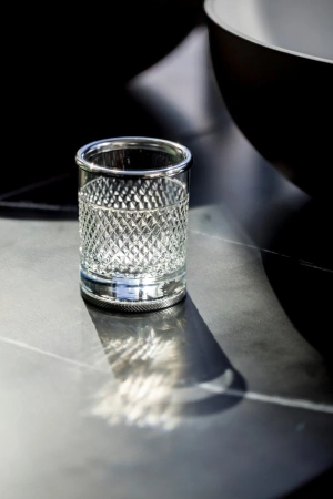 стакан для зубных щеток boheme aura 10252-cr настольный, хром