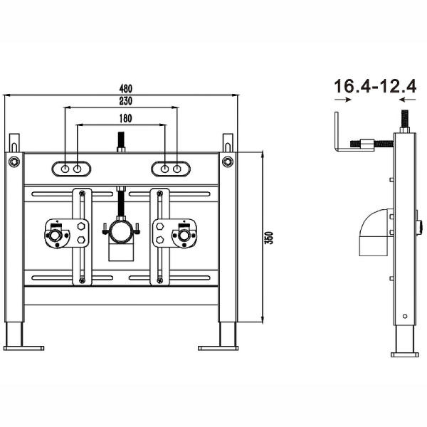 инсталляция для биде weltwasser ww ins bamberg 480 bd
