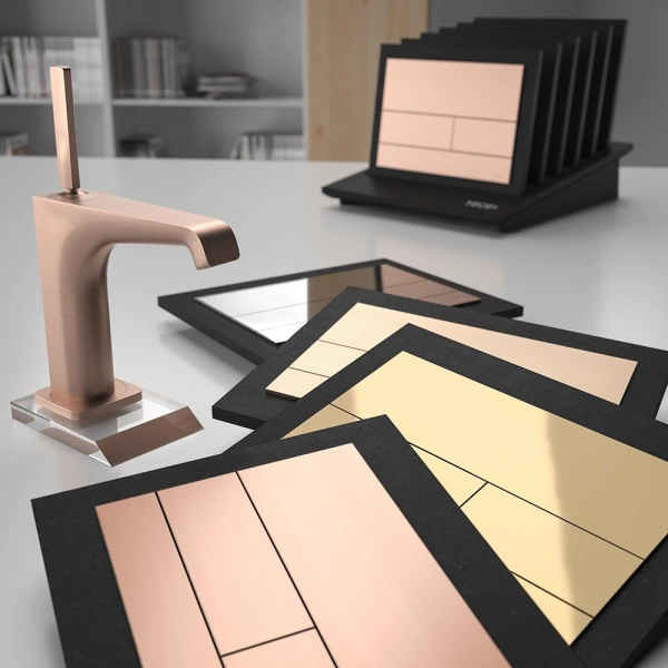 кнопка смыва tece tecesquare ii 9240840 для инсталляции, розовое золото матовый