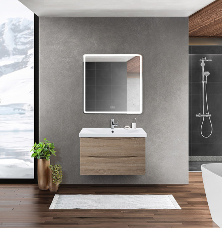 тумба под раковину belbagno marino-cer-800-2c-so-wo-p, подвесная, цвет rovere bianco.